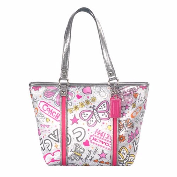 Coach Handbags - COACH Poppy Bandana Graffiti Tote